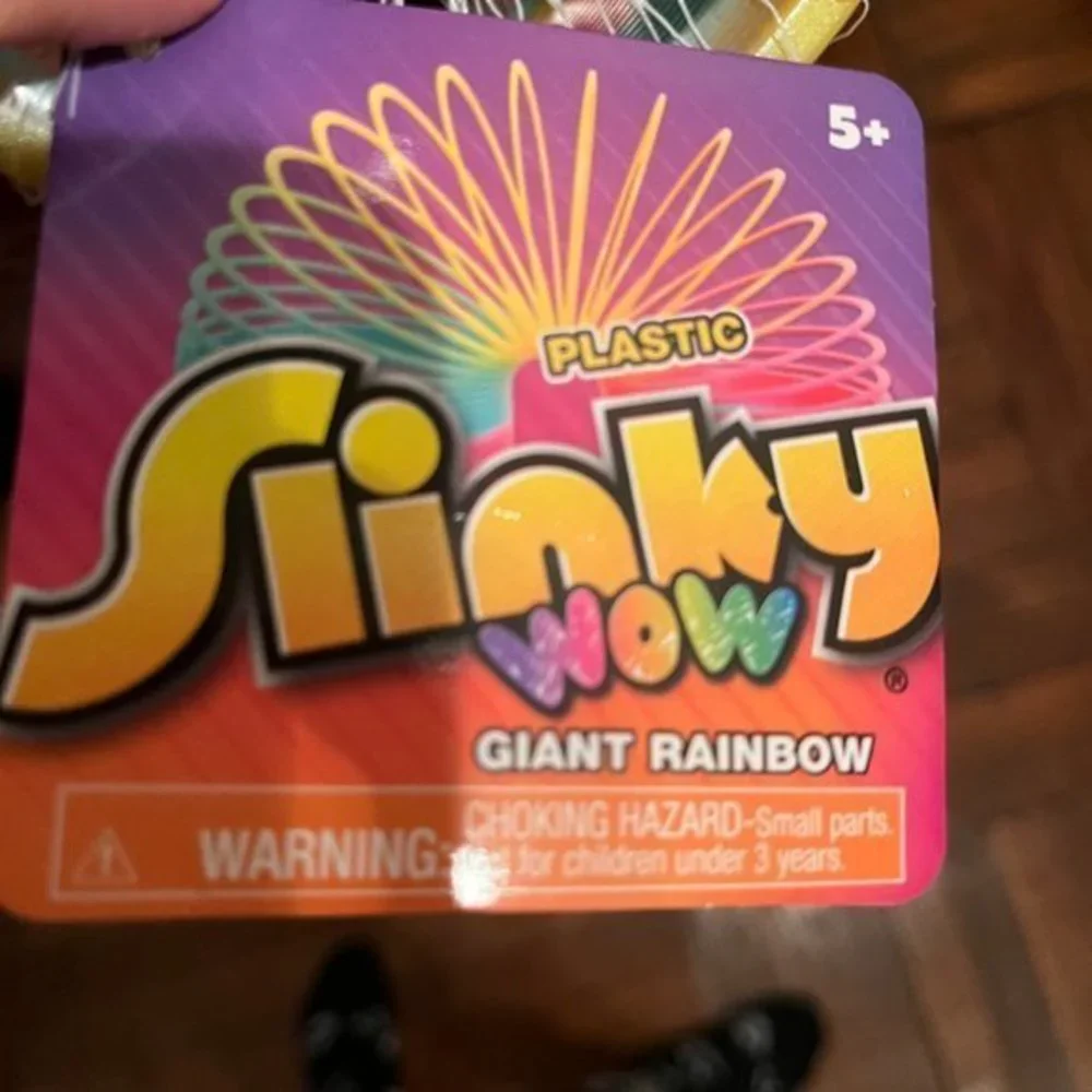 SLINKY / Slinkies!  3 Rainbow Colored‎ Slinkies!  (new) (k/x)
